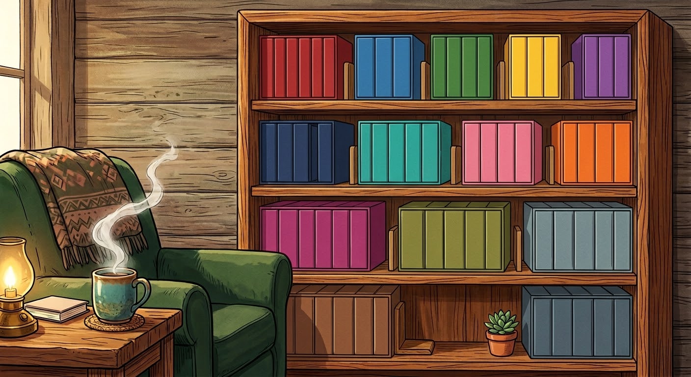 Horror manga collection display