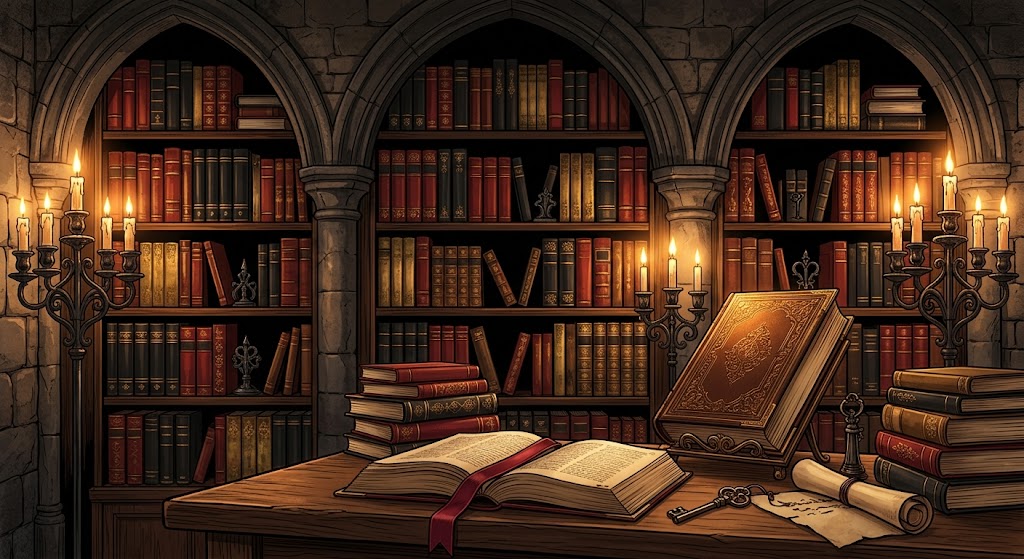 Horror manga collection display