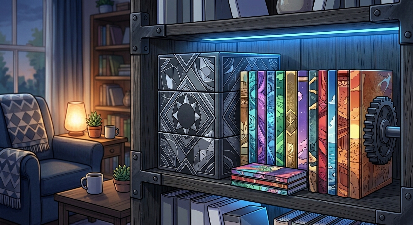 Horror manga collection display