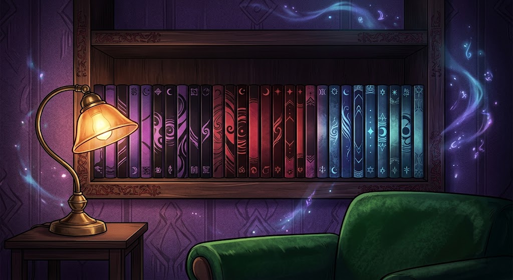 Horror manga collection display