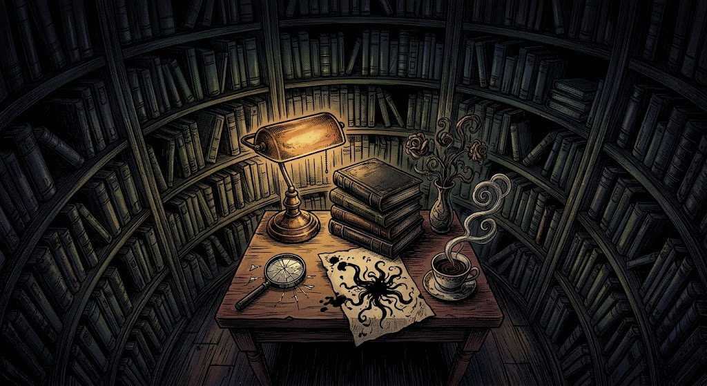 Horror manga collection display