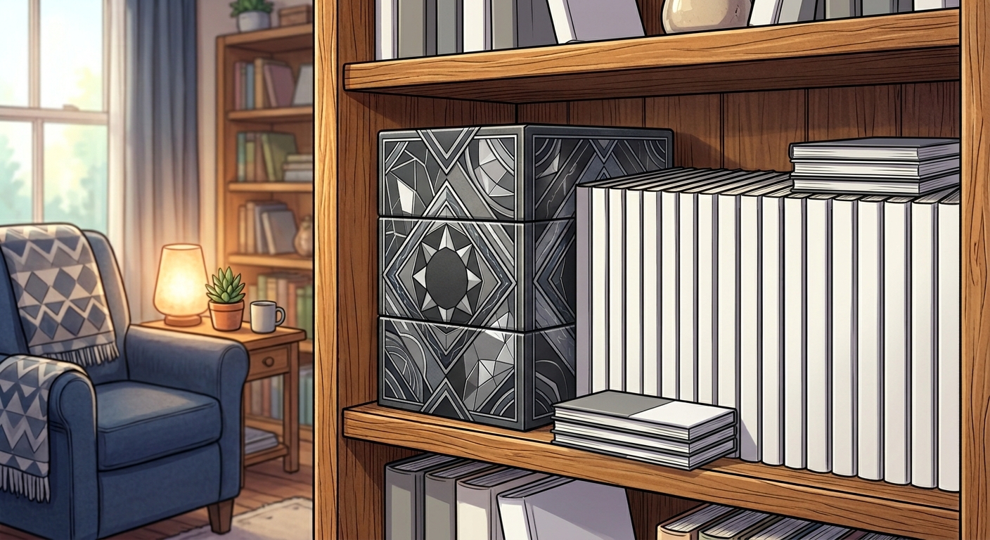 Horror manga collection display