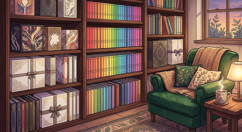 Horror manga collection display