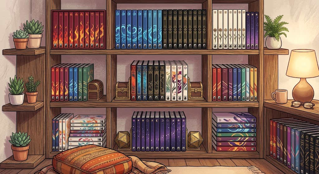 Horror manga collection display