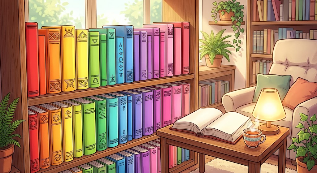 Horror manga collection display