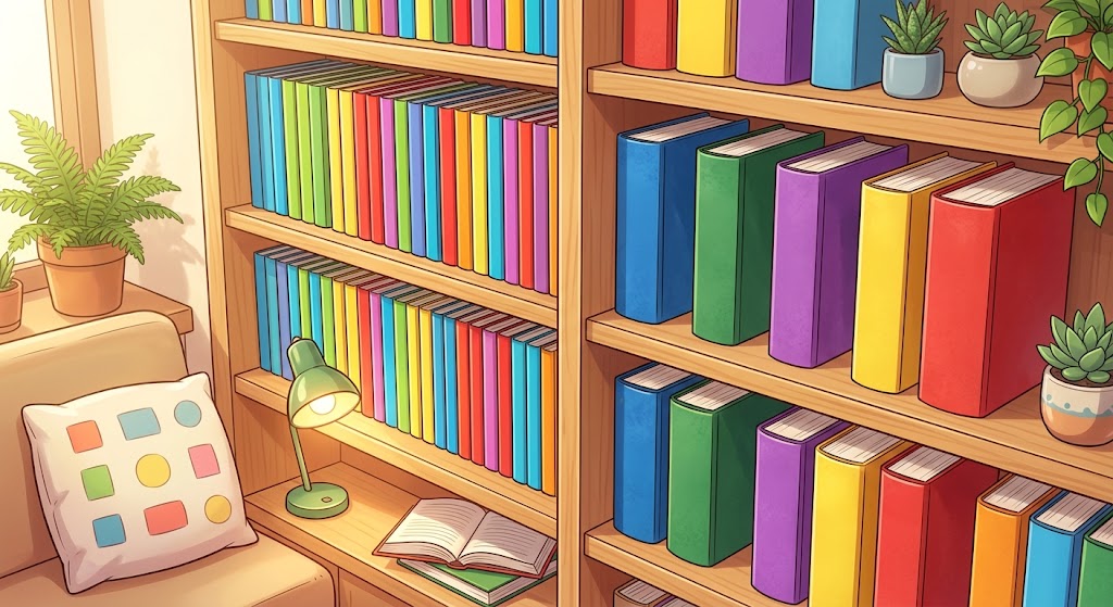 Horror manga collection display