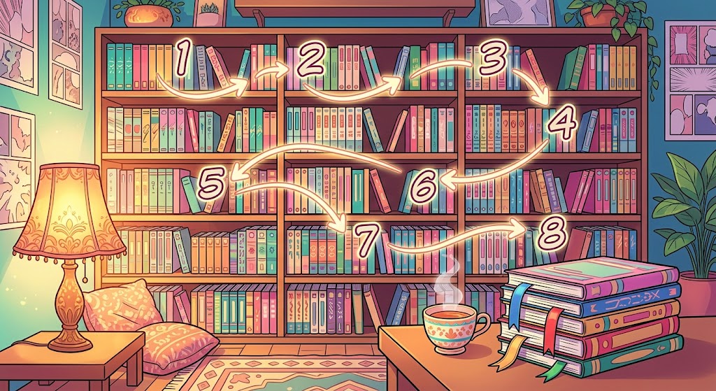 Horror manga collection display