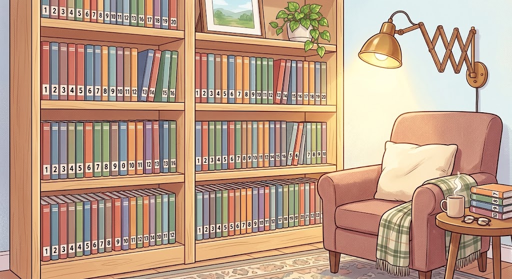 Horror manga collection display