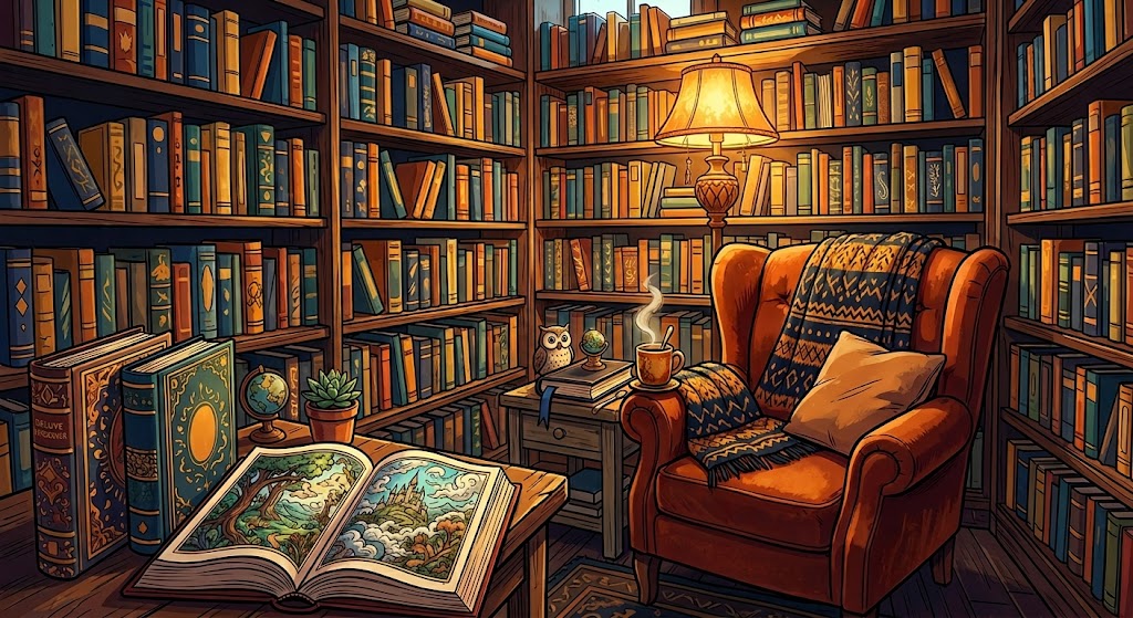 Horror manga collection display