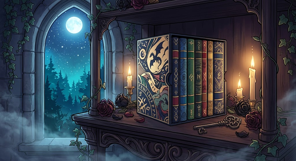 Horror manga collection display